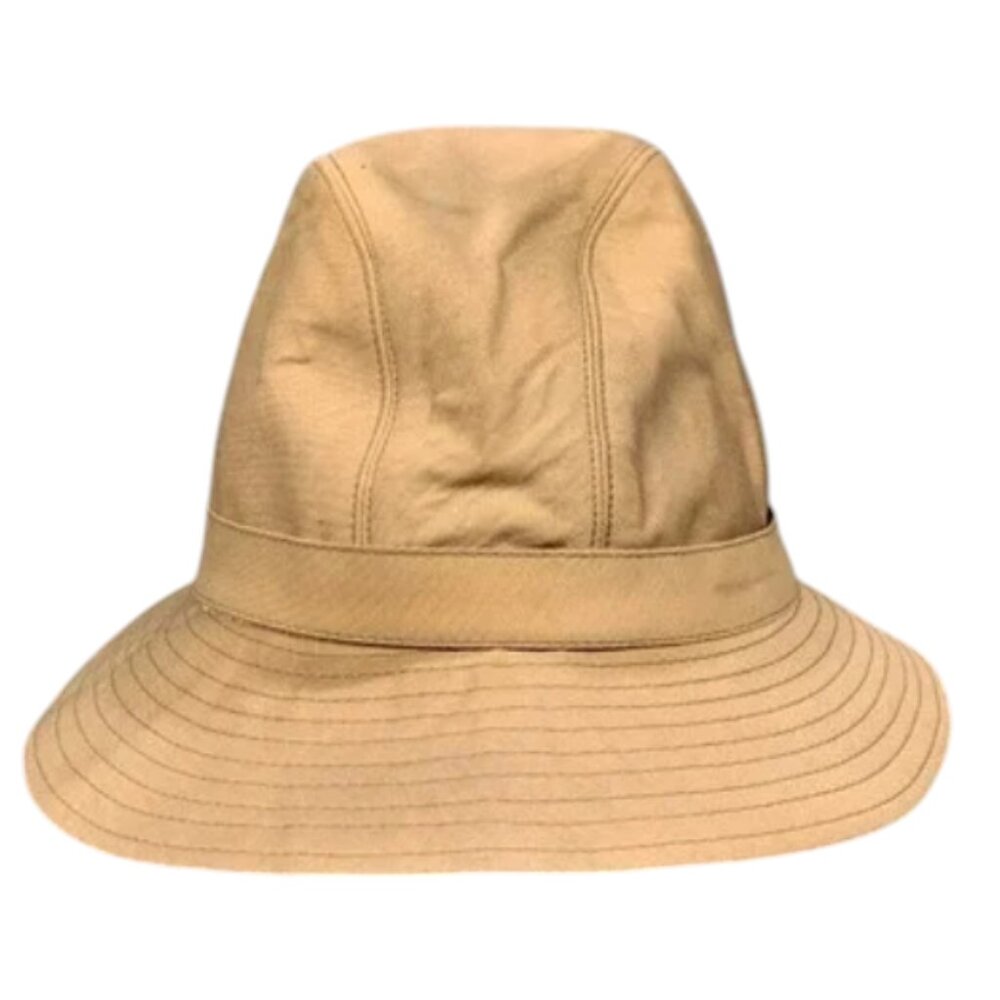 Burberry Bucket Hat Nova Check Lining Beige Men's Size 7 1/8 Retro Vintage 90s